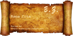Basa Zita névjegykártya